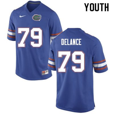 Youth Florida Gators #79 Jean DeLance NCAA Nike Blue Authentic Stitched College Football Jersey VAN2462UF